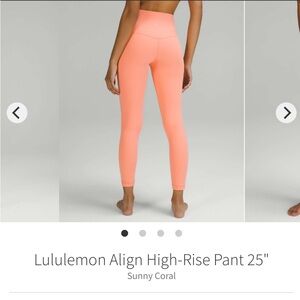 Lululemon Align High-Rise Pant 25"'